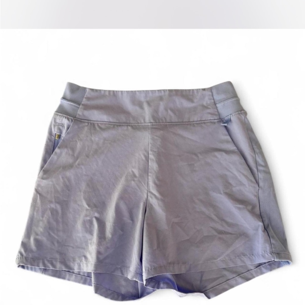 Athleta Lavender High-Waist Performance Shorts